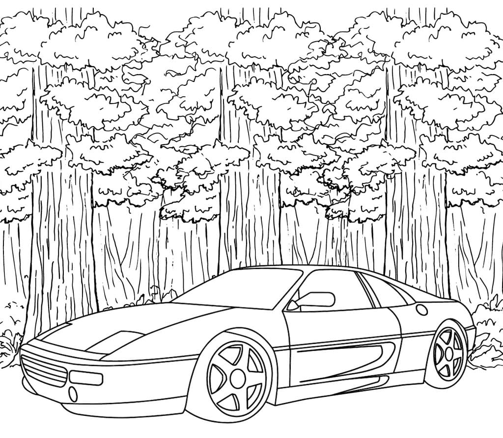 Maserati Ghibli SS da colorare