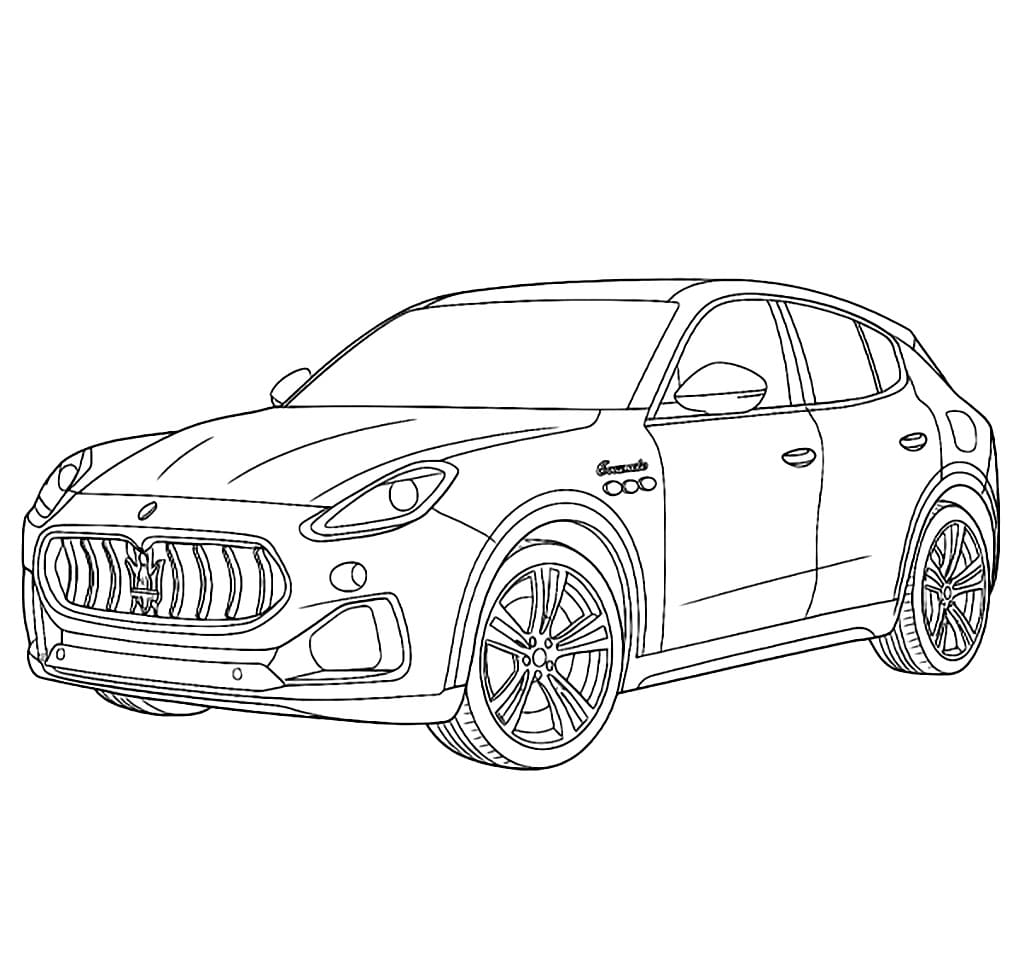 Maserati Grecale da colorare