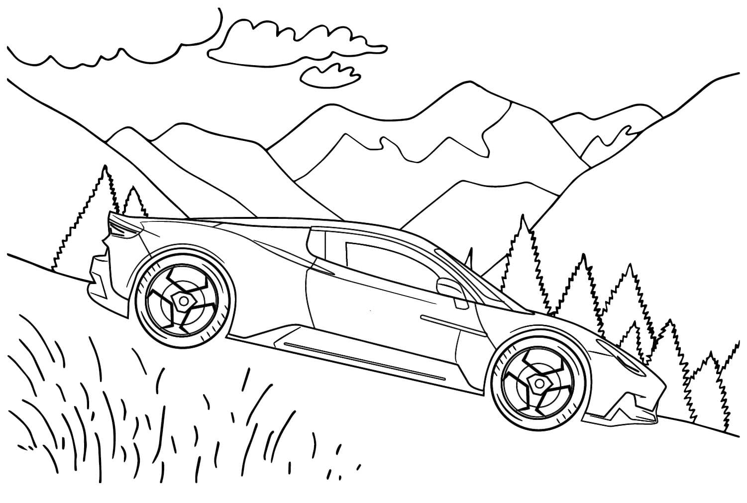 Maserati MC20 da colorare