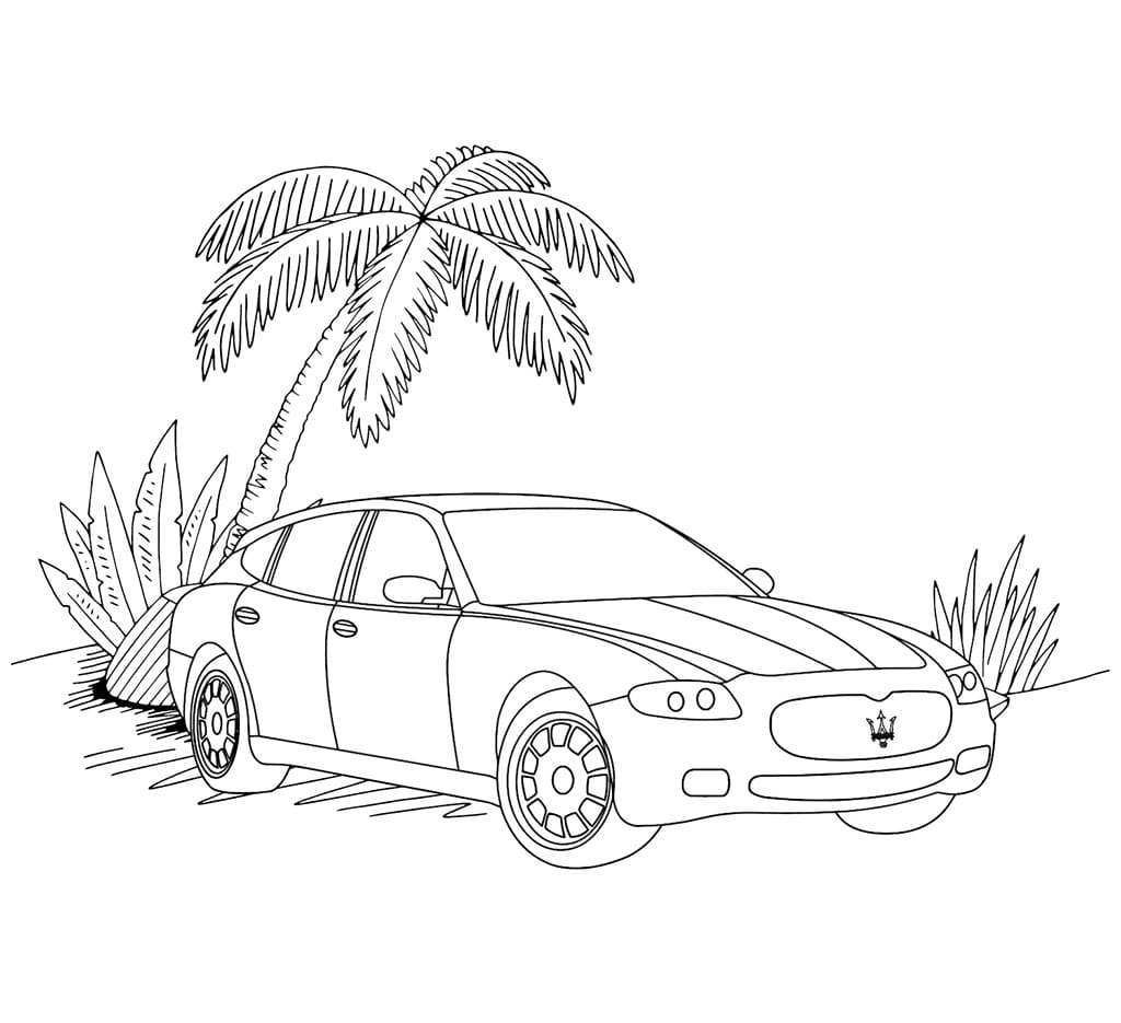 Maserati Quattroporte Bellagio da colorare