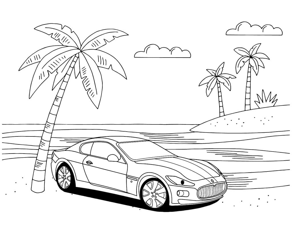 Maserati Quattroporte da colorare