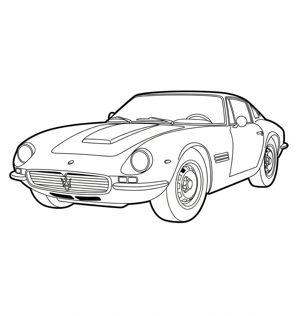 Maserati bellissima da colorare