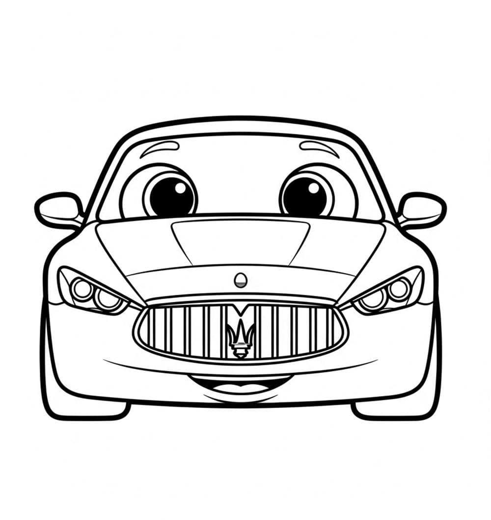 Maserati carina da colorare