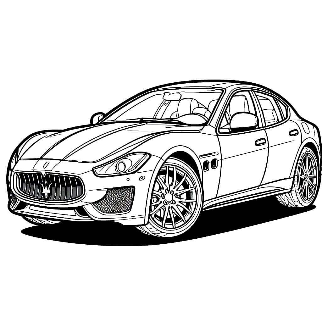 Maserati grande da colorare