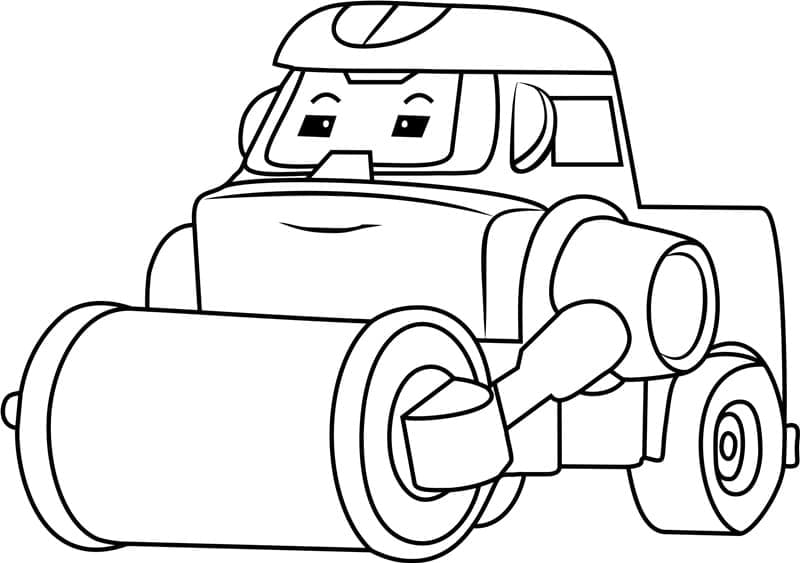 Max Robocar Poli da colorare