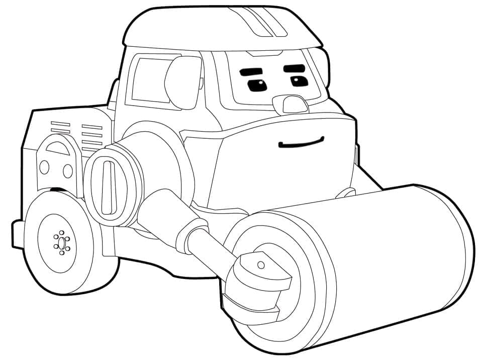 Max di Robocar Poli da colorare