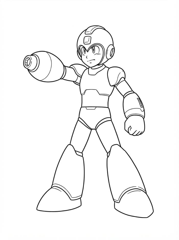 Megaman da colorare
