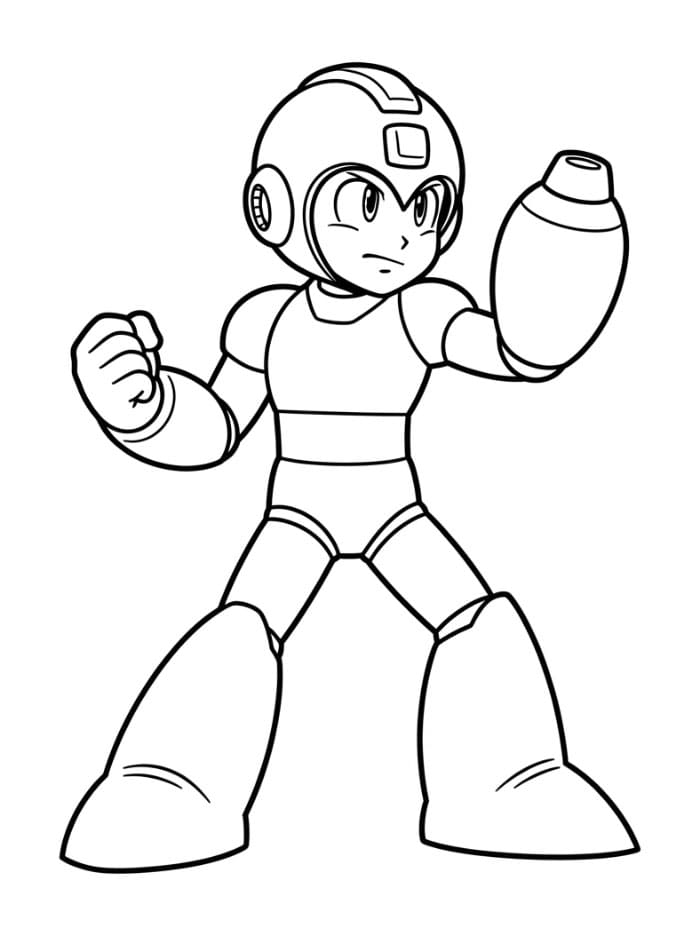 Mega Man si prepara da colorare
