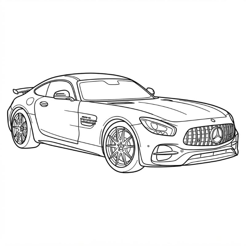 Mercedes AMG da colorare