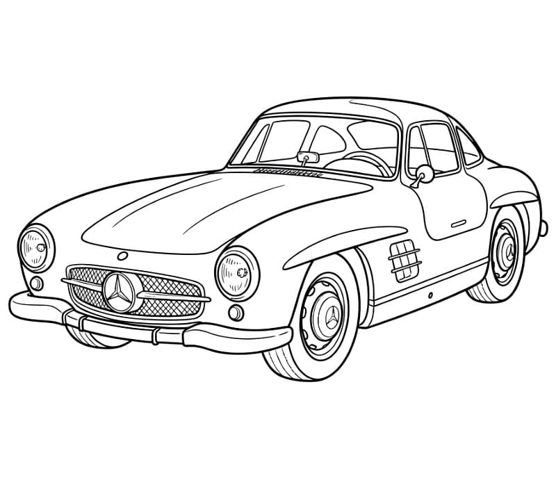 Mercedes Classe C da colorare