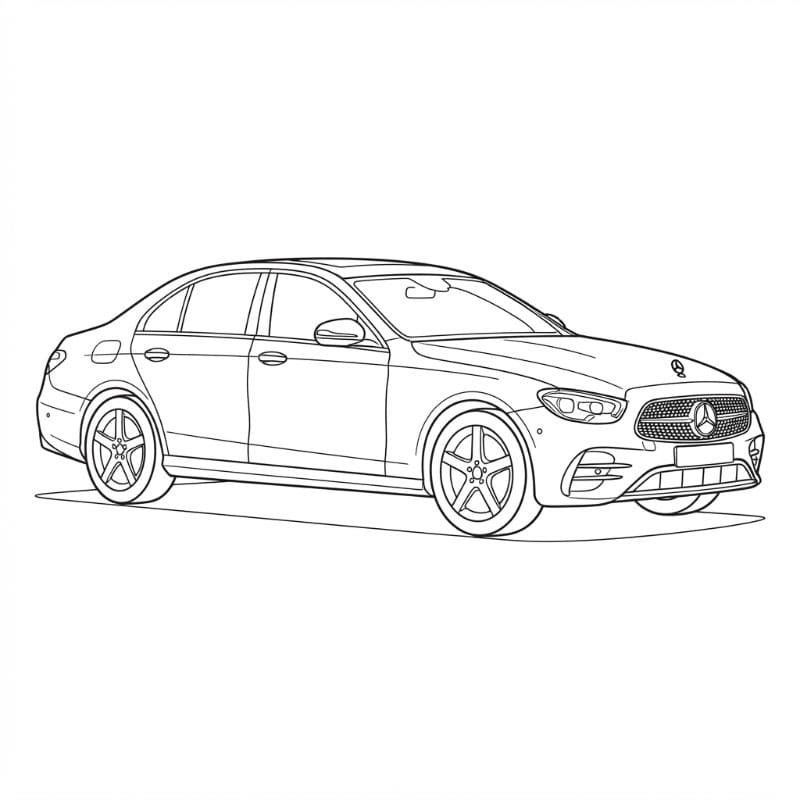 Mercedes Classe E da colorare