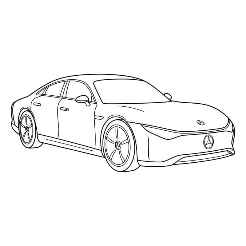 Mercedes Concept Auto da colorare