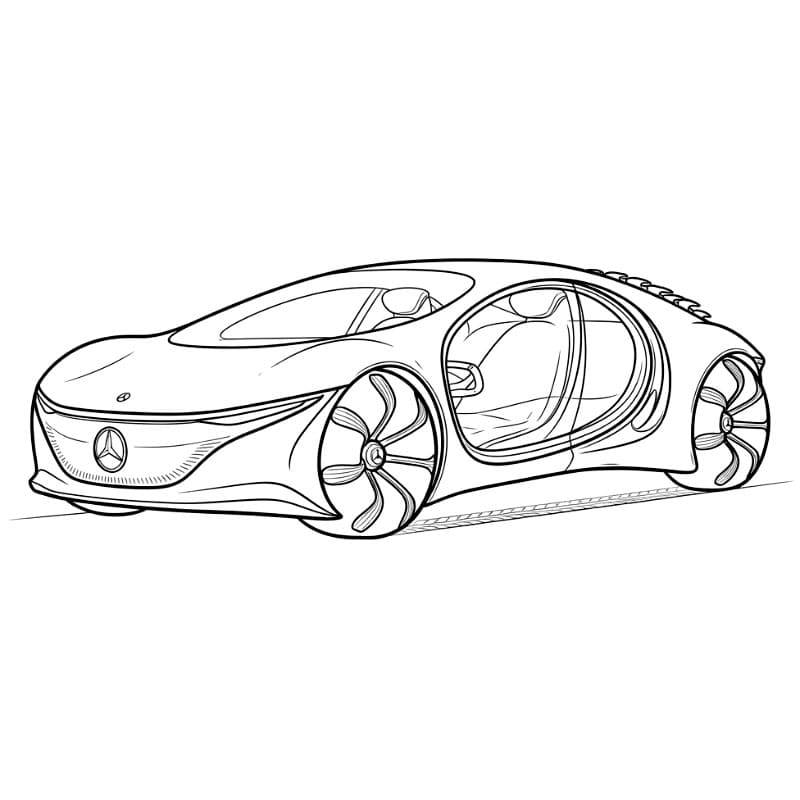 Mercedes Concept gratuita da colorare