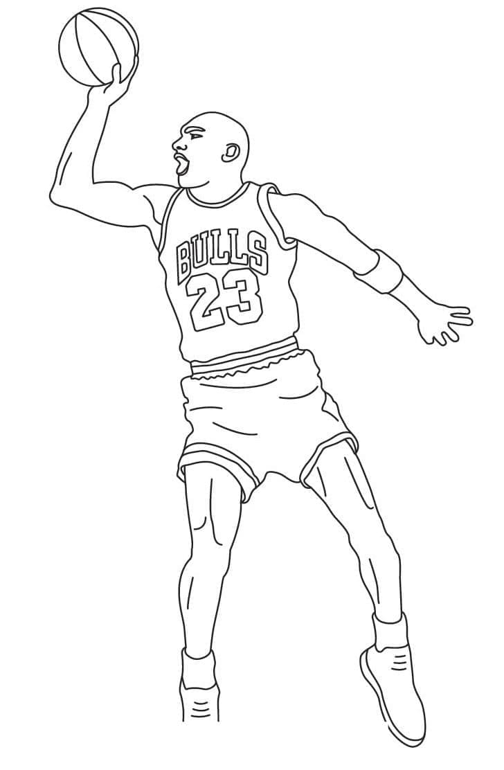 Michael Jeffrey Jordan da colorare