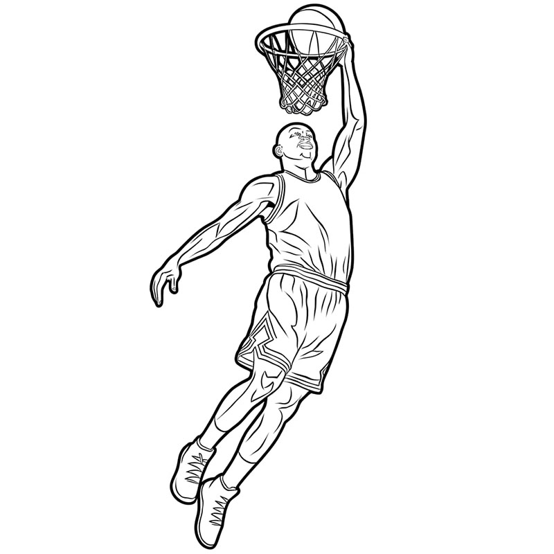 Michael Jordan libero da colorare