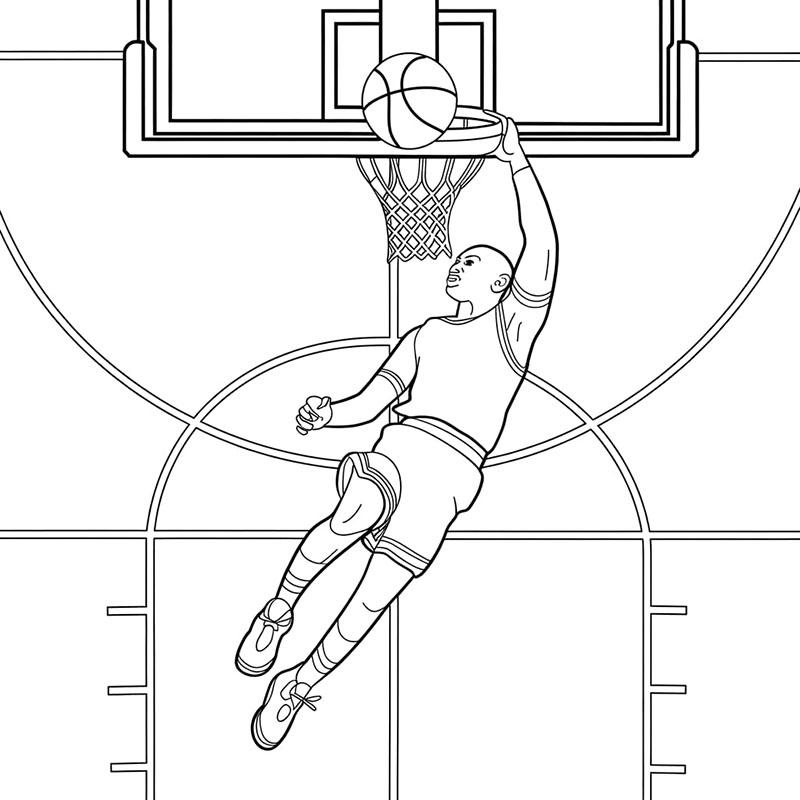 Michael Jordan stampabile gratis da colorare