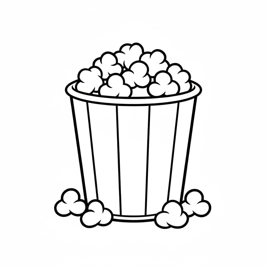 Mini popcorn da colorare