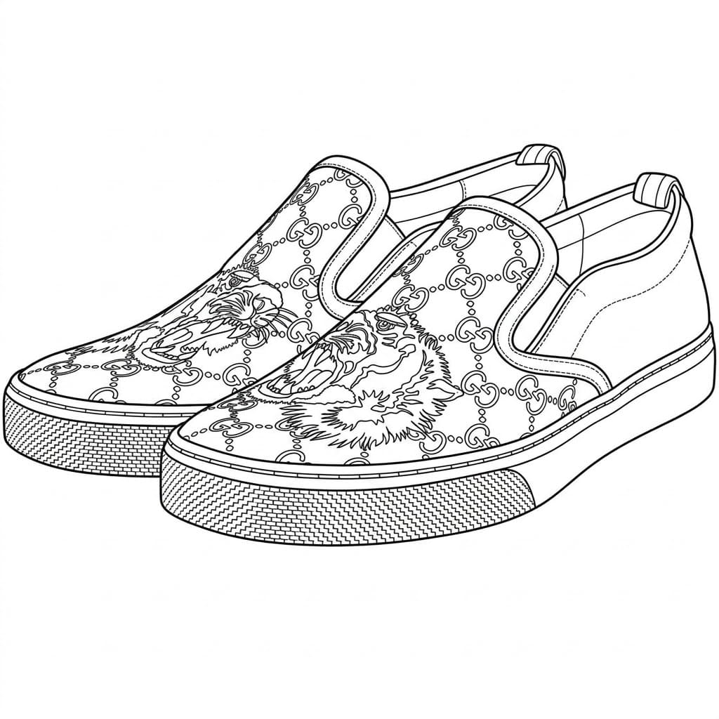 Mocassini Gucci da colorare