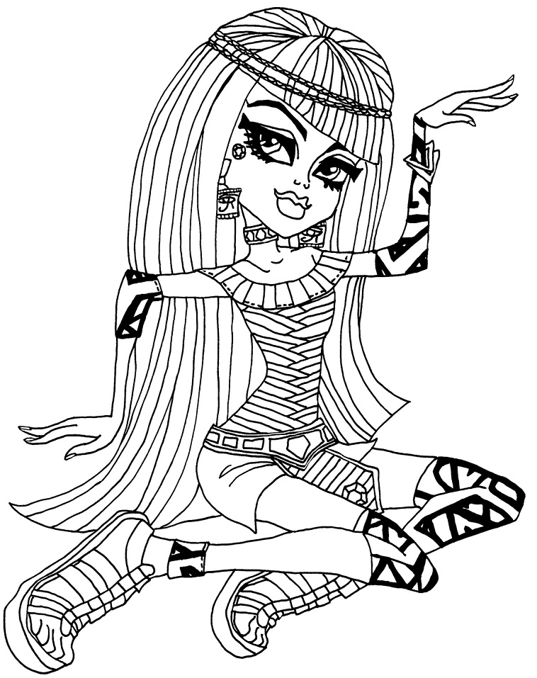 Monster High Cleo da colorare