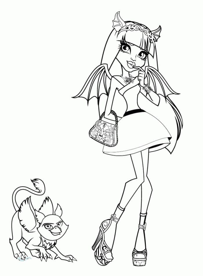 Monster High Rochelle Goyle da colorare