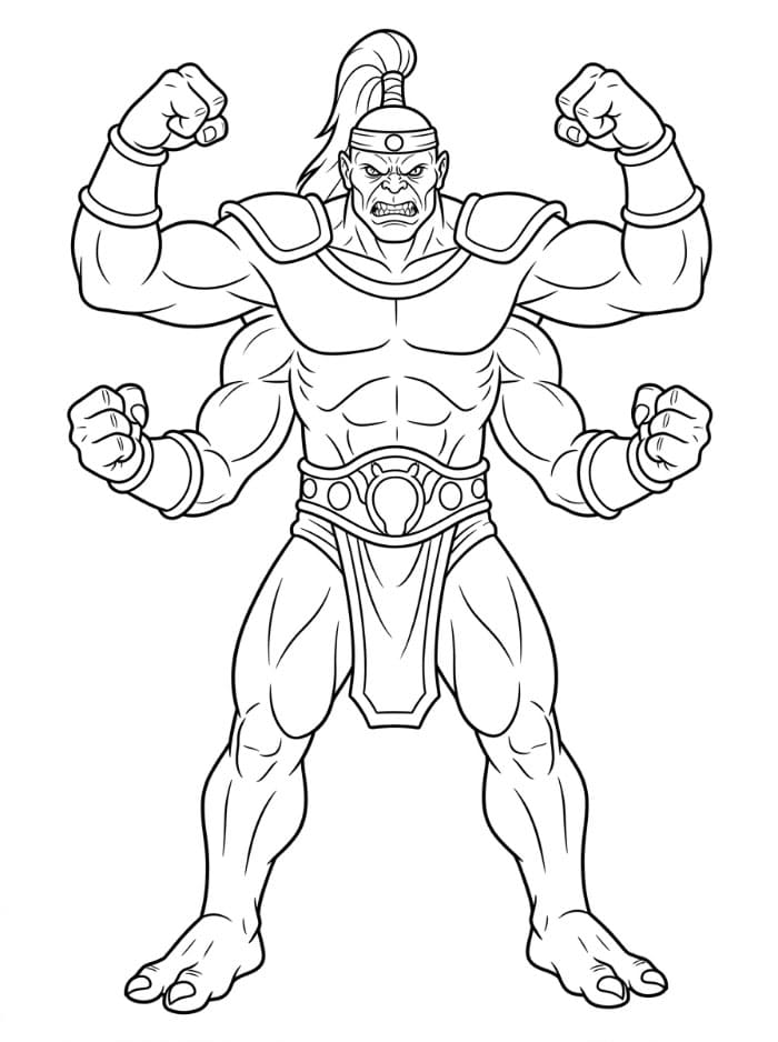 Mortal Kombat Goro da colorare