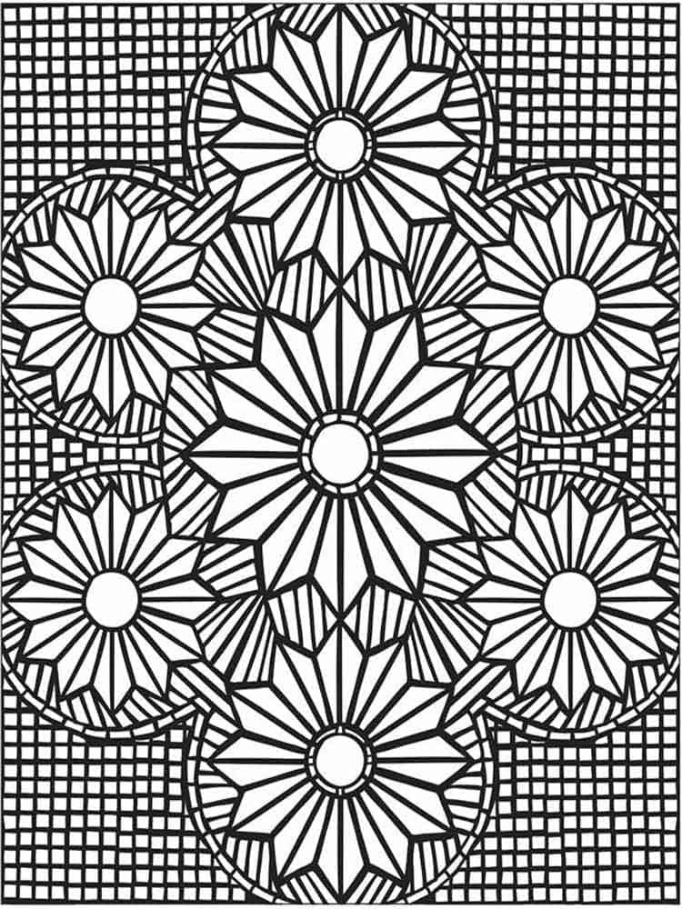 Mosaico gratuito per adulti da colorare