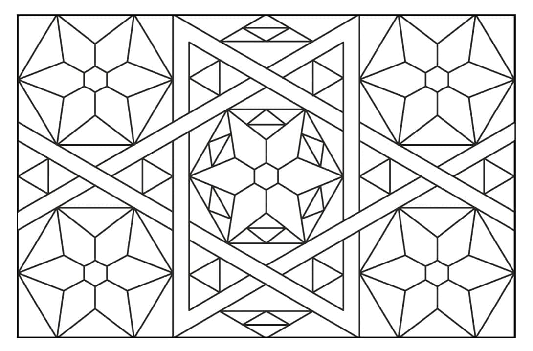 Mosaico gratuito per bambini da colorare