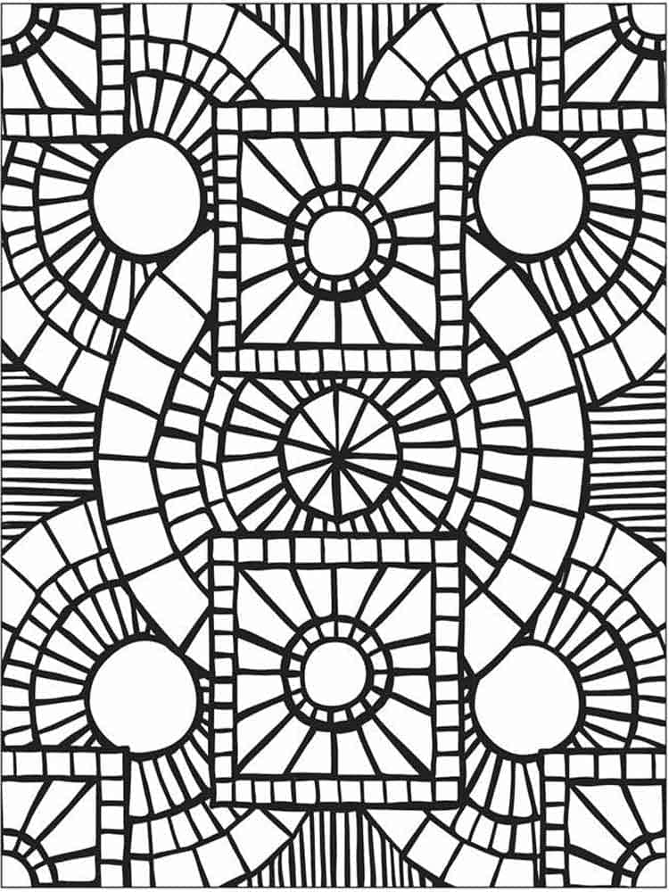 Mosaico gratuito stampabile da colorare