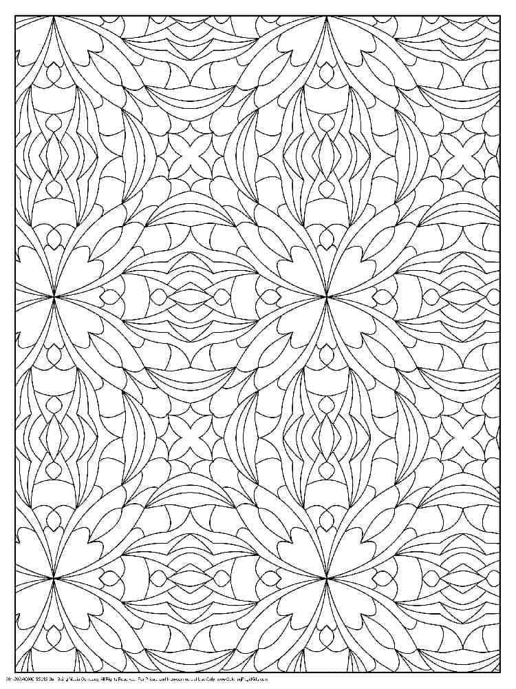 Mosaico per adulti da colorare
