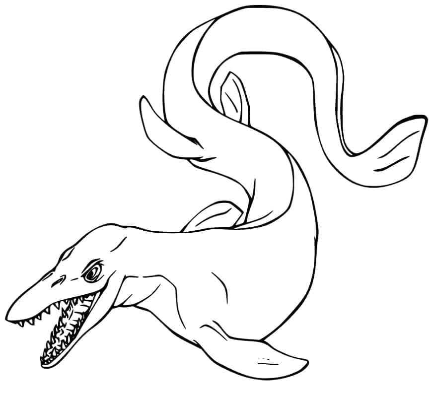 Mosasauro gratuito stampabile da colorare
