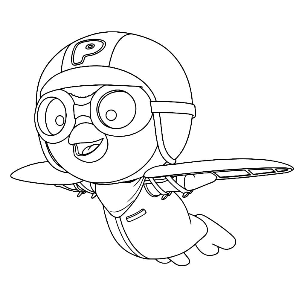 Mosca di Pororo da colorare