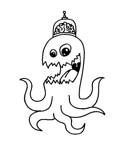 Mostro alieno da colorare