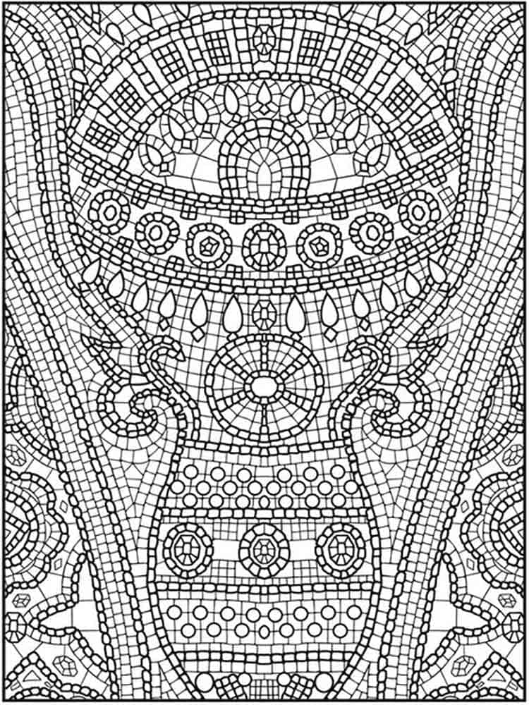 Motivi per mosaico stampabili da colorare