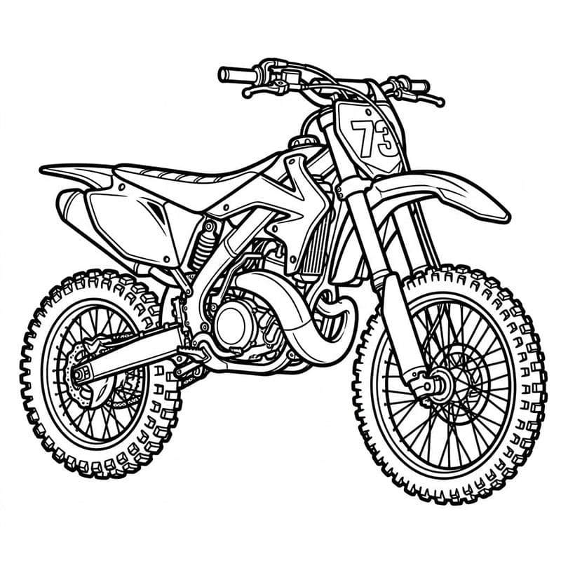 Motocross per impieghi gravosi da colorare