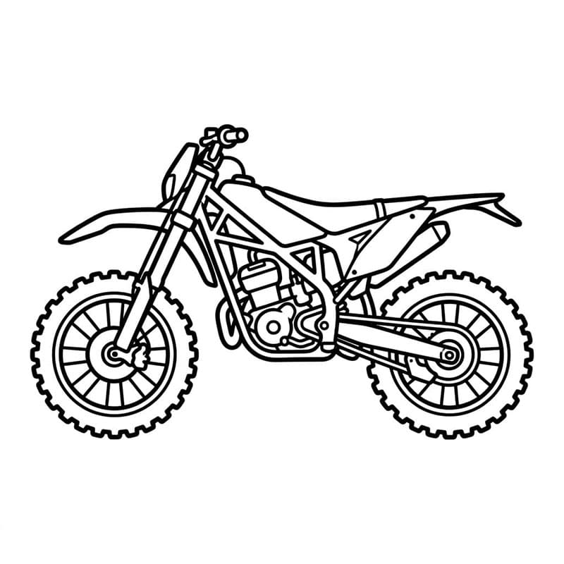 Motocross stile Sherco da colorare