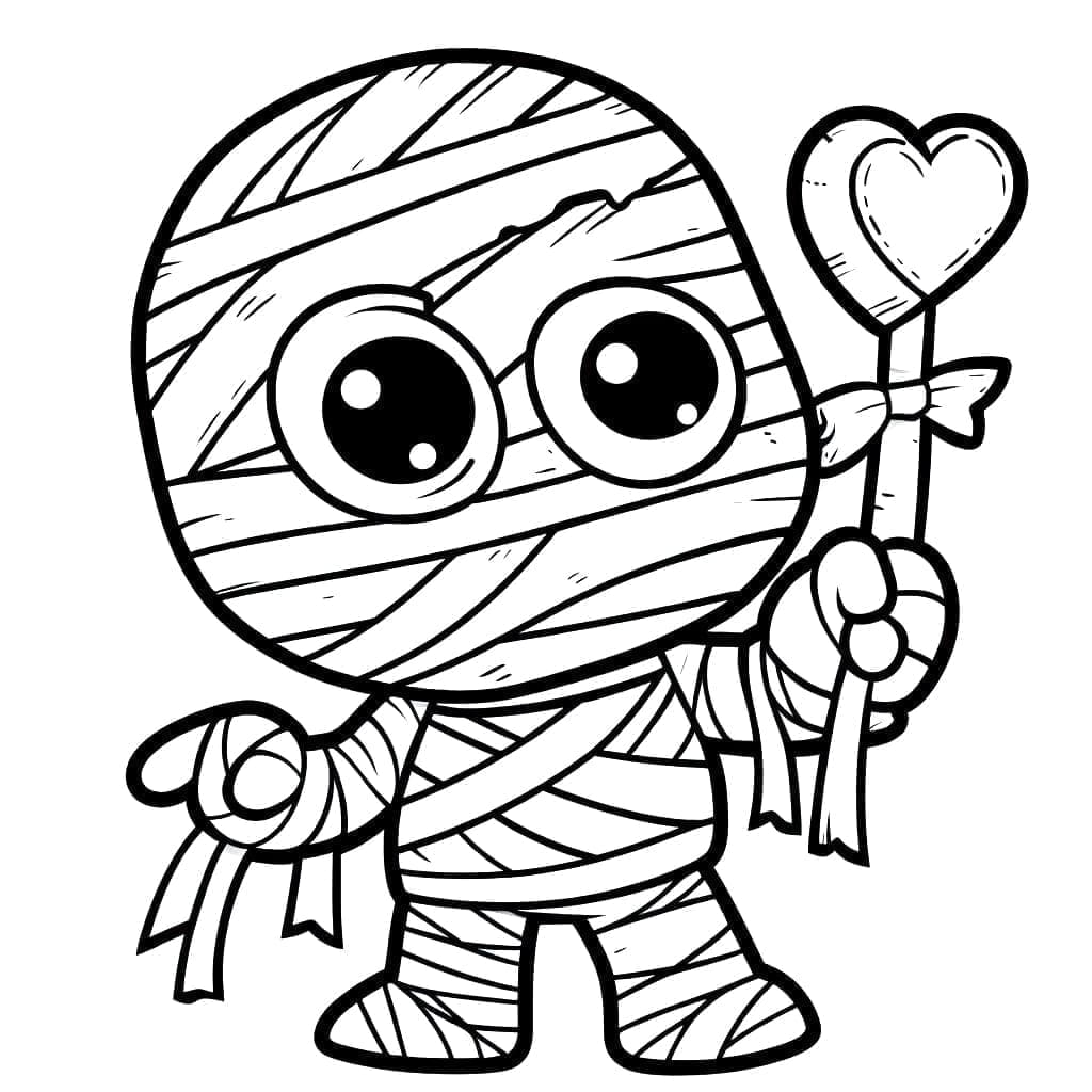 Mummia Carina da colorare