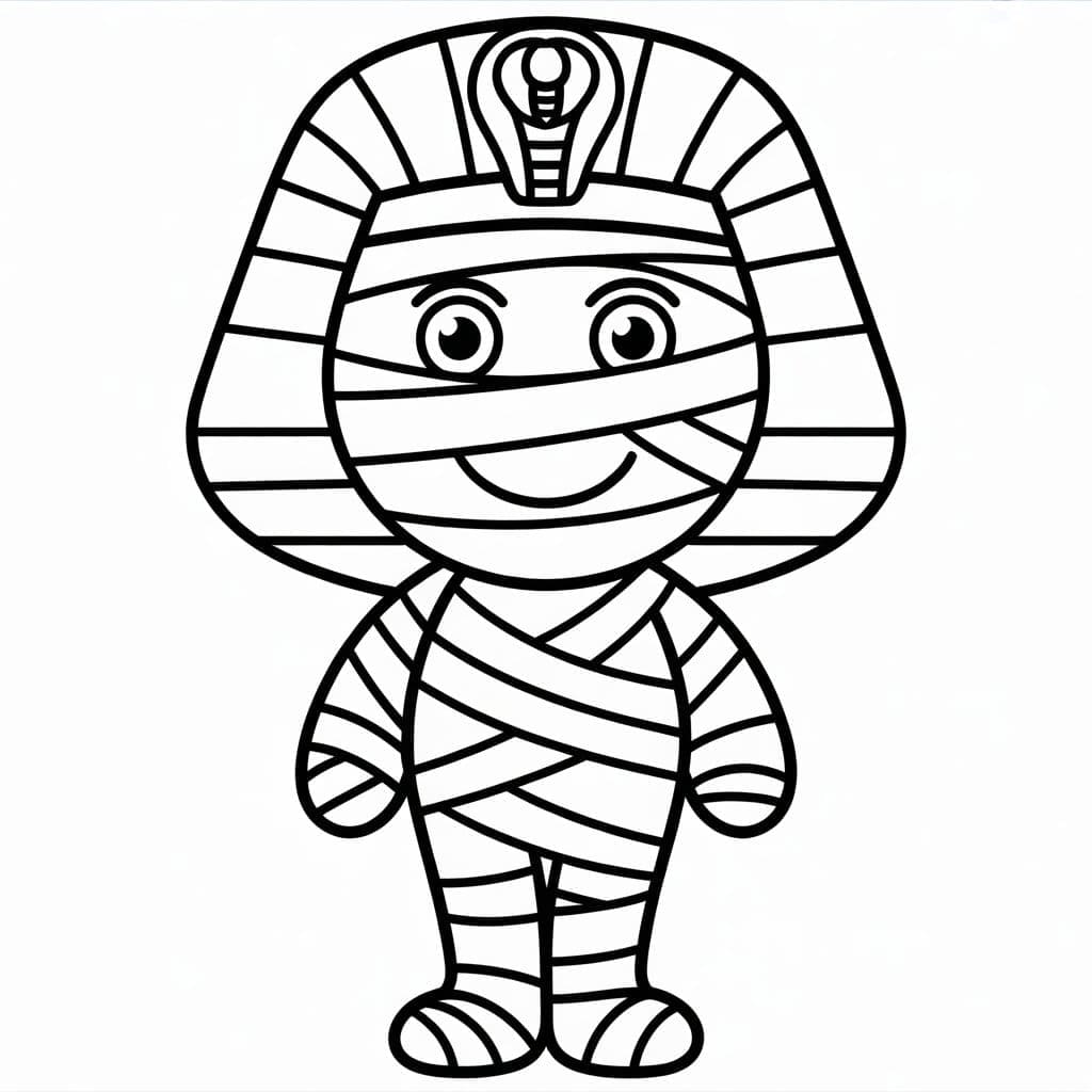 Mummie Egizie da colorare
