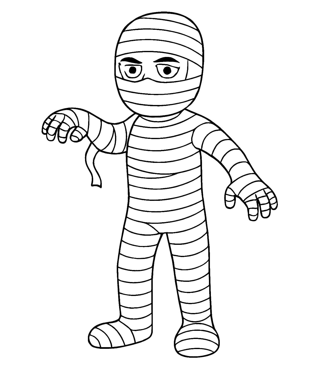 Mummie Stampabili Gratis da colorare