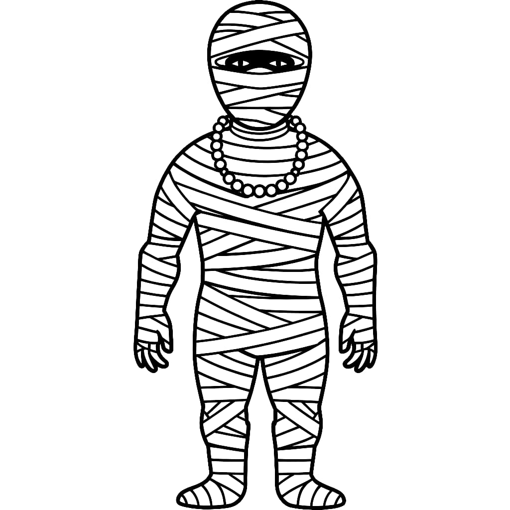 Mummie Stampabili da colorare