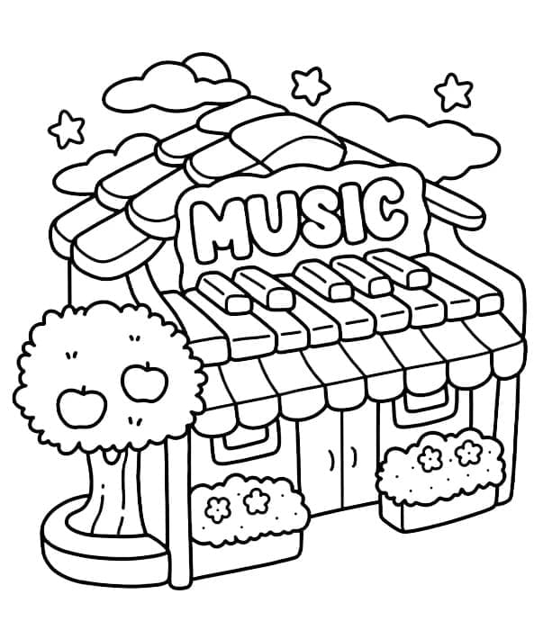 Musica di Coco Wyo da colorare