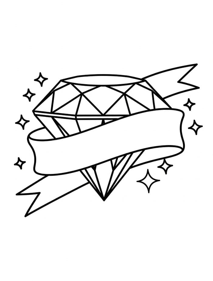 Nastro di diamanti da colorare