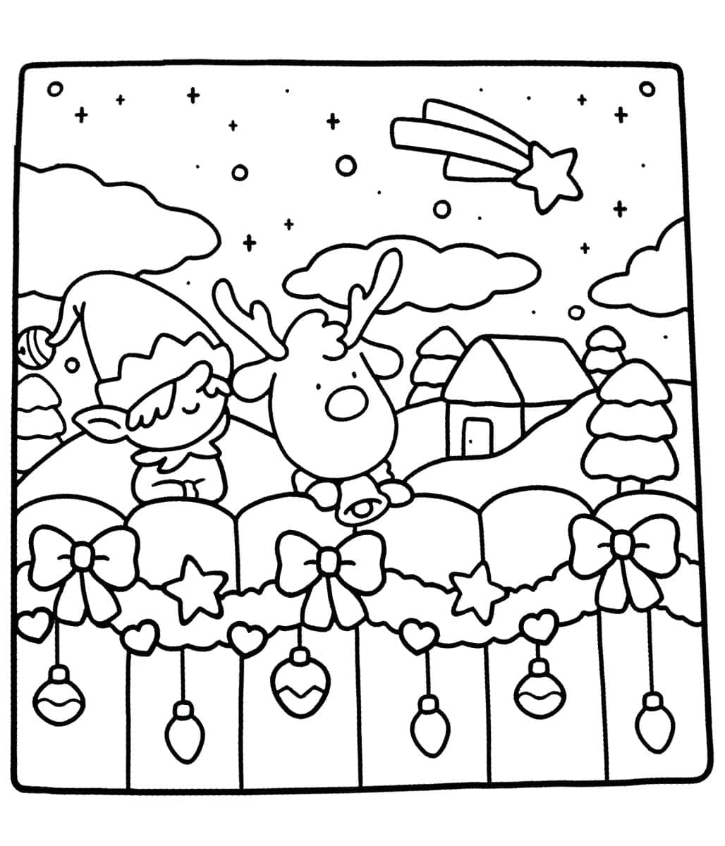 Natale a Coco Wyo da colorare