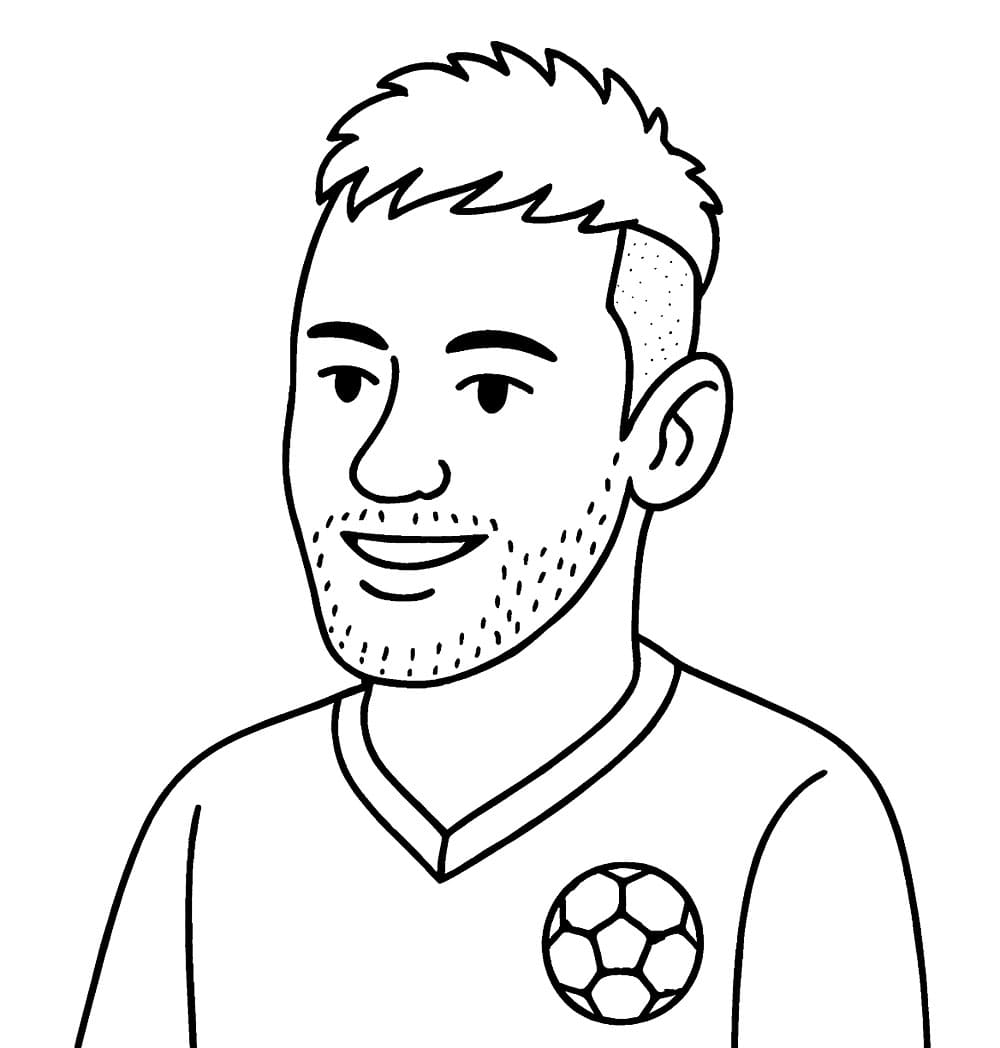 Neymar semplicemente da colorare