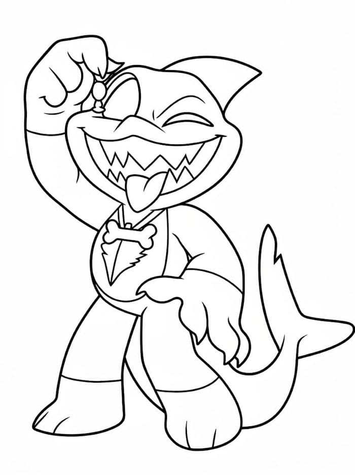 Nightmare Critters Maggie Mako da colorare