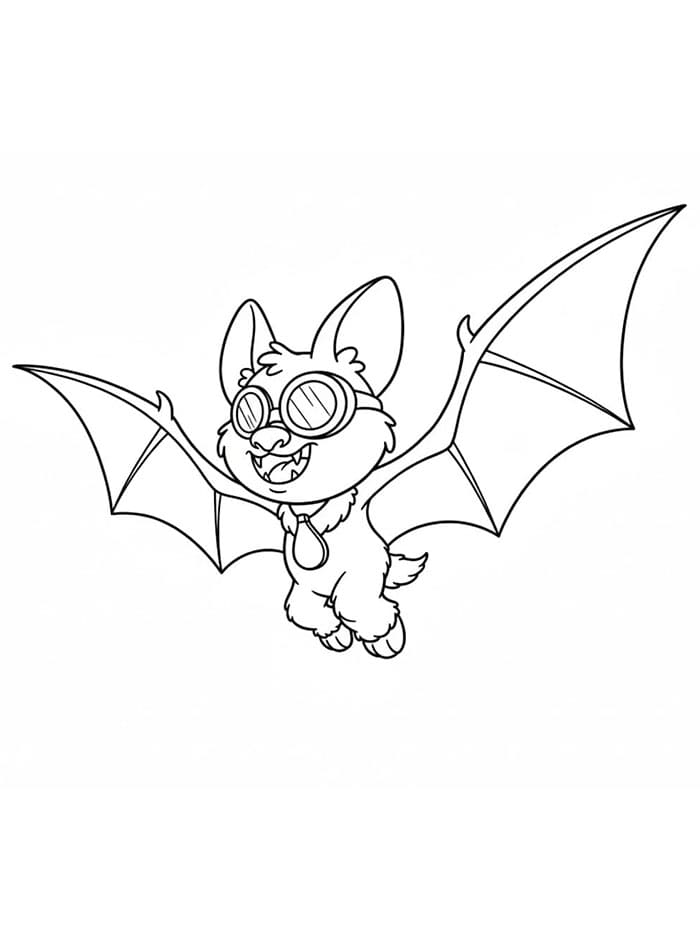 Nightmare Critters Rabie Baby Volante da colorare