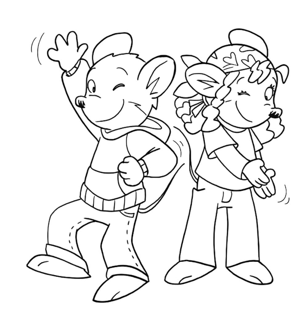 Nipote di Geronimo Stilton da colorare