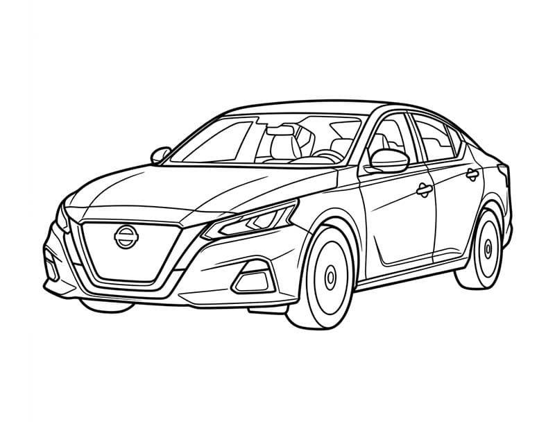 Nissan base gratis da colorare