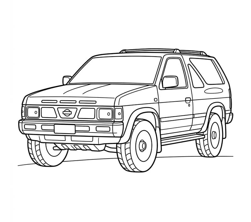 Nissan facile da stampare da colorare
