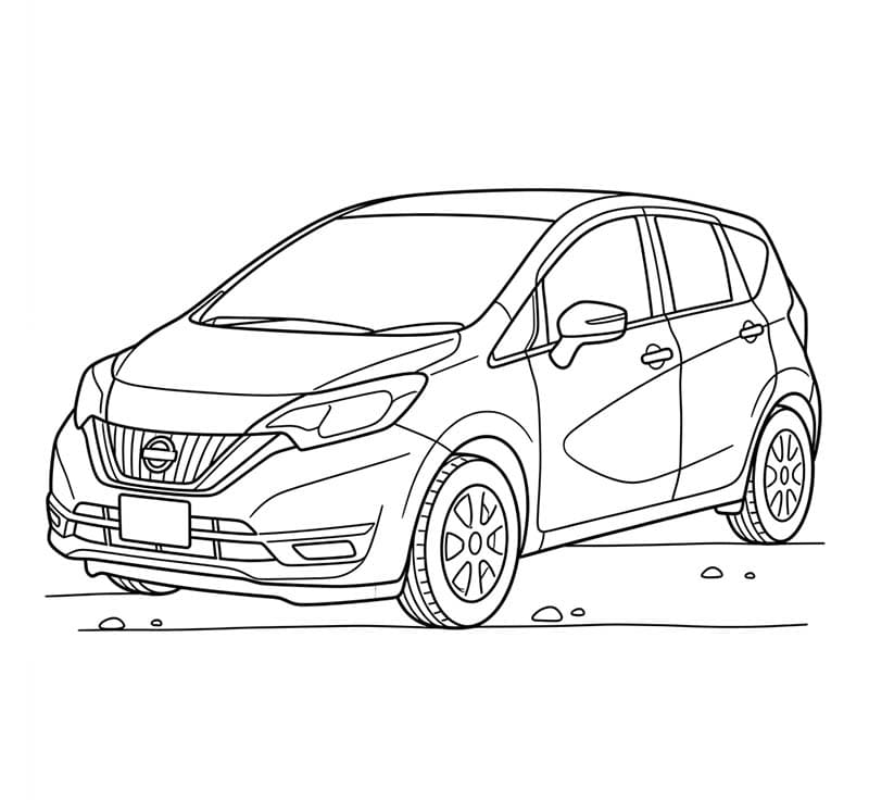 Nissan facile gratis da stampare da colorare