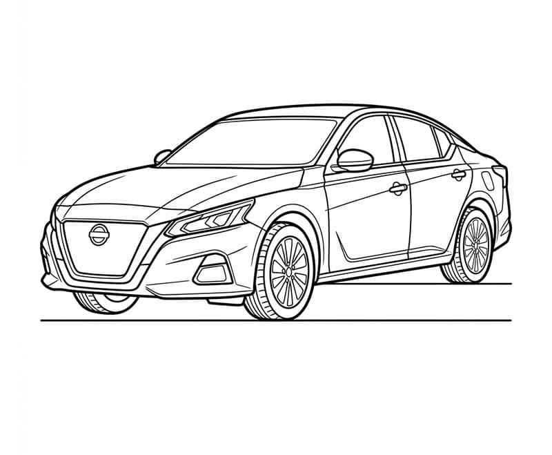 Nissan gratis da per bambini da colorare